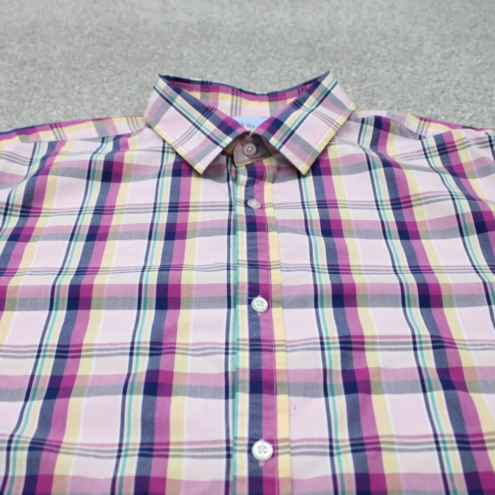 Banana Republic‎ Shirt Mens 2XL XXL Luxe Stretch Poplin Camden Standard Fit L/S